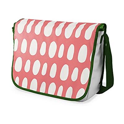 Bonamaison Digitaal bedrukte Messenger schooltas met kaki riem voor studenten, crossbody tas, koerierstas, schoudertas voor kinderen, meisjes, jongens, maat: 29x36 cm Bonamaison Digitaal bedrukte Messenger schooltas met kaki riem voor studenten, crossbody tas, koerierstas, schoudertas voor kinderen, meisjes, jongens, maat: 29x36 cm