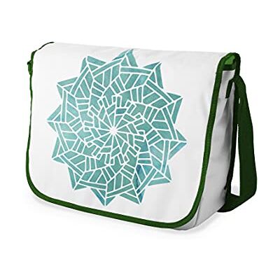 Bonamaison Digitaal bedrukte Messenger schooltas met kaki riem voor studenten, crossbody tas, koerierstas, schoudertas voor kinderen, meisjes, jongens, maat: 29x36 cm Bonamaison Digitaal bedrukte Messenger schooltas met kaki riem voor studenten, crossbody tas, koerierstas, schoudertas voor kinderen, meisjes, jongens, maat: 29x36 cm