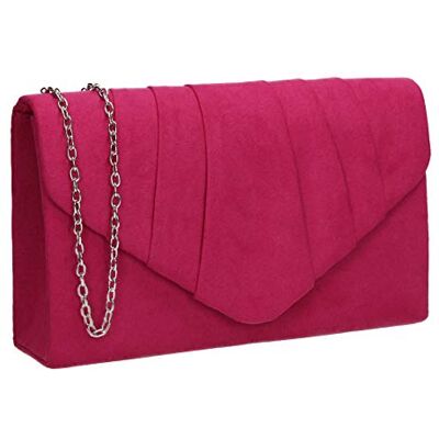 SwankySwans Iggy Suede Velvet Envelop Party Prom Clutch Bag Koppeling SwankySwans Iggy Suede Velvet Envelop Party Prom Clutch Bag Koppeling