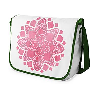 Bonamaison Digitaal bedrukte Messenger schooltas met kaki riem voor meisjes en jongens, boodschappentassen voor scholieren, schoudertassen, grootte: 29x36 cm Bonamaison Digitaal bedrukte Messenger schooltas met kaki riem voor meisjes en jongens, boodschappentassen voor scholieren, schoudertassen, grootte: 29x36 cm