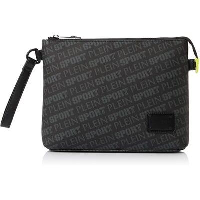 PLEIN SPORT CLUCTH Denver Handtas, uniseks, volwassenen, zwart, Zwart PLEIN SPORT CLUCTH Denver Handtas, uniseks, volwassenen, zwart, Zwart