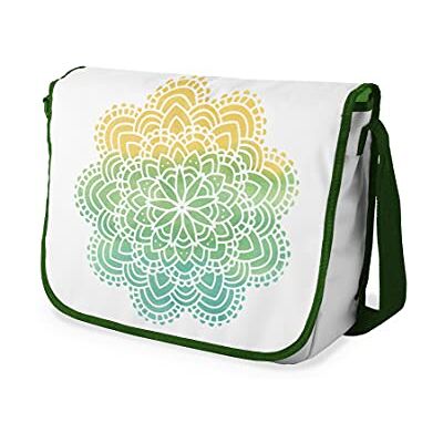 Bonamaison Digitaal bedrukte Messenger schooltas met kaki riem voor studenten, crossbody tas, koerierstas, schoudertas voor kinderen, meisjes, jongens, maat: 29x36 cm Bonamaison Digitaal bedrukte Messenger schooltas met kaki riem voor studenten, crossbody tas, koerierstas, schoudertas voor kinderen, meisjes, jongens, maat: 29x36 cm
