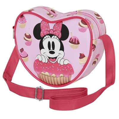 Disney Minnie Mouse Muffin-casual hart-schoudertas, roze, 21 x 15,5 cm, Roze Minnie Mouse, Eén maat, Casual Hart Schoudertas Disney Minnie Mouse Muffin-casual hart-schoudertas, roze, 21 x 15,5 cm, Roze Minnie Mouse, Eén maat, Casual Hart Schoudertas