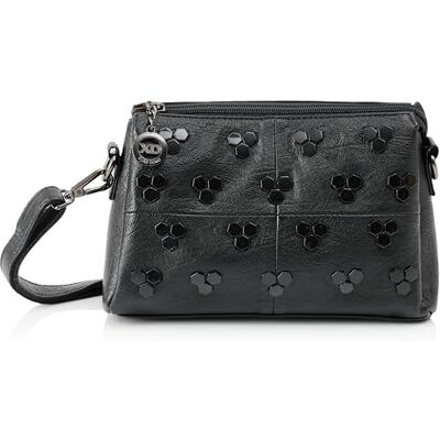 NAEMI Dames handtas tas clutch, zwart, zwart, Eén Maat NAEMI Dames handtas tas clutch, zwart, zwart, Eén Maat