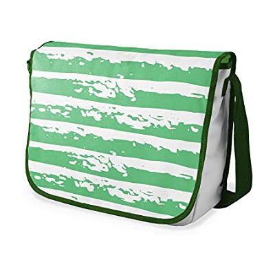 Bonamaison Digitaal bedrukte Messenger schooltas met kaki riem voor studenten, crossbody tas, koerierstas, schoudertas voor kinderen, meisjes, jongens, maat: 29x36 cm Bonamaison Digitaal bedrukte Messenger schooltas met kaki riem voor studenten, crossbody tas, koerierstas, schoudertas voor kinderen, meisjes, jongens, maat: 29x36 cm