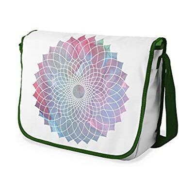 Bonamaison Digitaal bedrukte Messenger schooltas met kaki riem voor studenten, crossbody tas, koerierstas, schoudertas voor kinderen, meisjes, jongens, maat: 29x36 cm Bonamaison Digitaal bedrukte Messenger schooltas met kaki riem voor studenten, crossbody tas, koerierstas, schoudertas voor kinderen, meisjes, jongens, maat: 29x36 cm