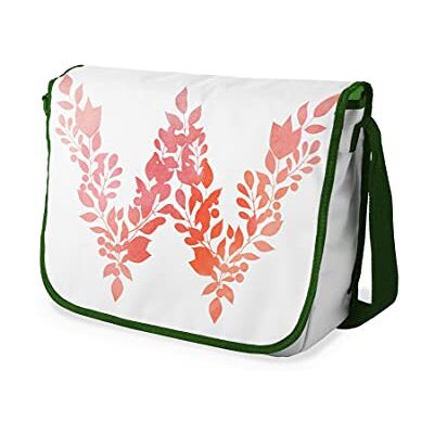 Bonamaison Digitaal bedrukte Messenger schooltas met kaki riem voor studenten, crossbody tas, koerierstas, schoudertas voor kinderen, meisjes, jongens, maat: 29x36 cm Bonamaison Digitaal bedrukte Messenger schooltas met kaki riem voor studenten, crossbody tas, koerierstas, schoudertas voor kinderen, meisjes, jongens, maat: 29x36 cm
