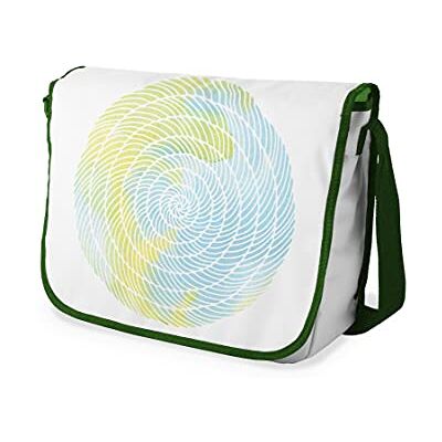 Bonamaison Digitaal bedrukte Messenger schooltas met kaki riem voor studenten, crossbody tas, koerierstas, schoudertas voor kinderen, meisjes, jongens, maat: 29x36 cm Bonamaison Digitaal bedrukte Messenger schooltas met kaki riem voor studenten, crossbody tas, koerierstas, schoudertas voor kinderen, meisjes, jongens, maat: 29x36 cm