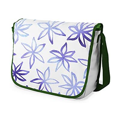 Bonamaison Digitaal bedrukte Messenger schooltas met kaki riem voor meisjes en jongens, boodschappentassen voor scholieren, schoudertassen, grootte: 29x36 cm Bonamaison Digitaal bedrukte Messenger schooltas met kaki riem voor meisjes en jongens, boodschappentassen voor scholieren, schoudertassen, grootte: 29x36 cm