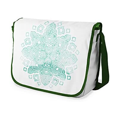 Bonamaison Digitaal bedrukte Messenger schooltas met kaki riem voor studenten, crossbody tas, koerierstas, schoudertas voor kinderen, meisjes, jongens, maat: 29x36 cm Bonamaison Digitaal bedrukte Messenger schooltas met kaki riem voor studenten, crossbody tas, koerierstas, schoudertas voor kinderen, meisjes, jongens, maat: 29x36 cm