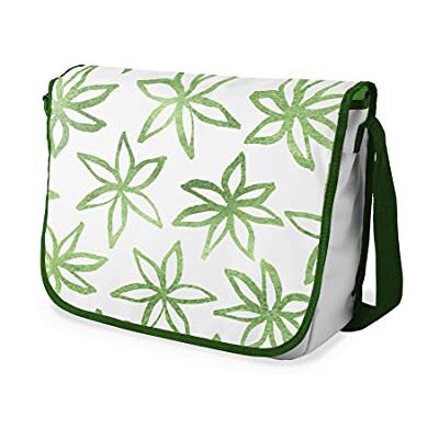 Bonamaison Digitaal bedrukte Messenger schooltas met kaki riem voor studenten, crossbody tas, koerierstas, schoudertas voor kinderen, meisjes, jongens, maat: 29x36 cm Bonamaison Digitaal bedrukte Messenger schooltas met kaki riem voor studenten, crossbody tas, koerierstas, schoudertas voor kinderen, meisjes, jongens, maat: 29x36 cm