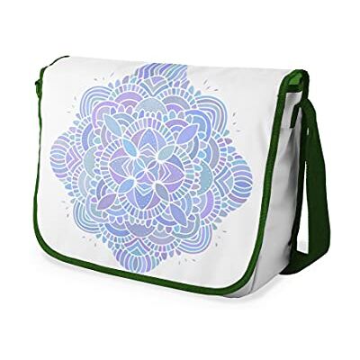 Bonamaison Digitaal bedrukte Messenger schooltas met kaki riem voor studenten, crossbody tas, koerierstas, schoudertas voor kinderen, meisjes, jongens, maat: 29x36 cm Bonamaison Digitaal bedrukte Messenger schooltas met kaki riem voor studenten, crossbody tas, koerierstas, schoudertas voor kinderen, meisjes, jongens, maat: 29x36 cm