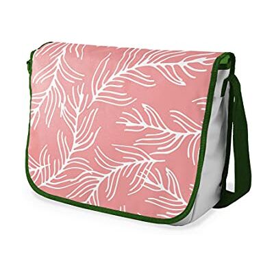 Bonamaison Digitaal bedrukte Messenger schooltas met kaki riem voor studenten, crossbody tas, koerierstas, schoudertas voor kinderen, meisjes, jongens, maat: 29x36 cm Bonamaison Digitaal bedrukte Messenger schooltas met kaki riem voor studenten, crossbody tas, koerierstas, schoudertas voor kinderen, meisjes, jongens, maat: 29x36 cm