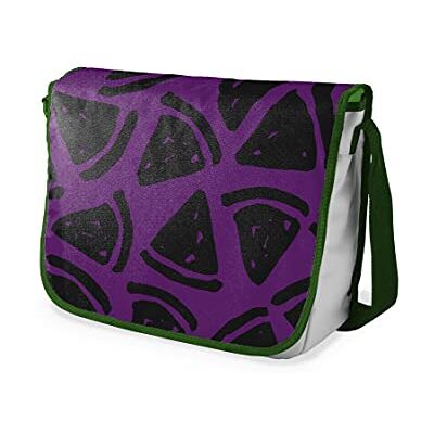 Bonamaison Digitaal bedrukte Messenger schooltas met kaki riem voor studenten, crossbody tas, koerierstas, schoudertas voor kinderen, meisjes, jongens, maat: 29x36 cm Bonamaison Digitaal bedrukte Messenger schooltas met kaki riem voor studenten, crossbody tas, koerierstas, schoudertas voor kinderen, meisjes, jongens, maat: 29x36 cm
