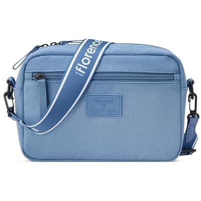 florence by mills Free-Spirit Crossbody-tas voor dames, Zink Blauw, Zink Blauw florence by mills Free-Spirit Crossbody-tas voor dames, Zink Blauw, Zink Blauw
