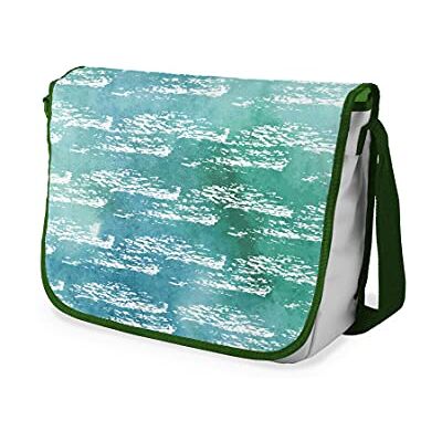Bonamaison Digitaal bedrukte Messenger schooltas met kaki riem voor meisjes en jongens, boodschappentassen voor scholieren, schoudertassen, grootte: 29x36 cm Bonamaison Digitaal bedrukte Messenger schooltas met kaki riem voor meisjes en jongens, boodschappentassen voor scholieren, schoudertassen, grootte: 29x36 cm