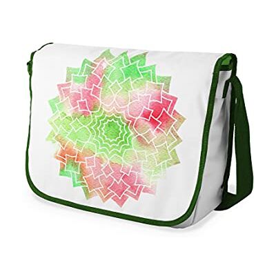 Bonamaison Digitaal bedrukte Messenger schooltas met kaki riem voor meisjes en jongens, boodschappentassen voor scholieren, schoudertassen, grootte: 29x36 cm Bonamaison Digitaal bedrukte Messenger schooltas met kaki riem voor meisjes en jongens, boodschappentassen voor scholieren, schoudertassen, grootte: 29x36 cm