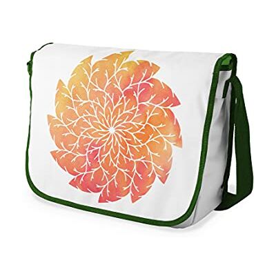 Bonamaison Digitaal bedrukte Messenger schooltas met kaki riem voor meisjes en jongens, boodschappentassen voor scholieren, schoudertassen, grootte: 29x36 cm Bonamaison Digitaal bedrukte Messenger schooltas met kaki riem voor meisjes en jongens, boodschappentassen voor scholieren, schoudertassen, grootte: 29x36 cm