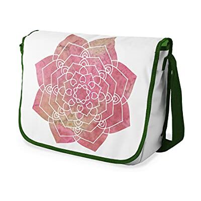 Bonamaison Digitaal bedrukte Messenger schooltas met kaki riem voor studenten, crossbody tas, koerierstas, schoudertas voor kinderen, meisjes, jongens, maat: 29x36 cm Bonamaison Digitaal bedrukte Messenger schooltas met kaki riem voor studenten, crossbody tas, koerierstas, schoudertas voor kinderen, meisjes, jongens, maat: 29x36 cm
