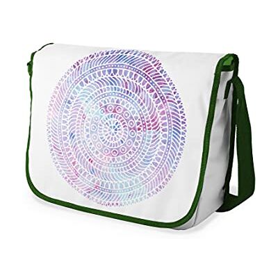 Bonamaison Digitaal bedrukte Messenger schooltas met kaki riem voor meisjes en jongens, boodschappentassen voor scholieren, schoudertassen, grootte: 29x36 cm Bonamaison Digitaal bedrukte Messenger schooltas met kaki riem voor meisjes en jongens, boodschappentassen voor scholieren, schoudertassen, grootte: 29x36 cm