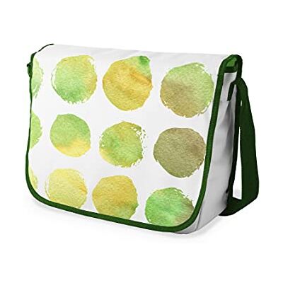 Bonamaison Digitaal bedrukte Messenger schooltas met kaki riem voor studenten, crossbody tas, koerierstas, schoudertas voor kinderen, meisjes, jongens, maat: 29x36 cm Bonamaison Digitaal bedrukte Messenger schooltas met kaki riem voor studenten, crossbody tas, koerierstas, schoudertas voor kinderen, meisjes, jongens, maat: 29x36 cm