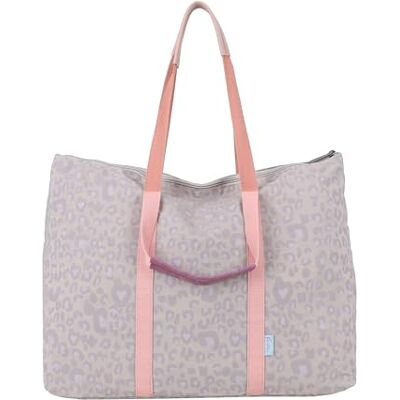 Fritzi aus Preussen Fritzi My Shopper Leo Sand damestas shopper handtas schoudertas nylon tas met luipaardprint ritssluiting ruime boodschappentas voor festival reizen vrije tijd zomertas 31 x 42,5 x 22,5 cm, Beige Fritzi aus Preussen Fritzi My Shopper Leo Sand damestas shopper handtas schoudertas nylon tas met luipaardprint ritssluiting ruime boodschappentas voor festival reizen vrije tijd zomertas 31 x 42,5 x 22,5 cm, Beige