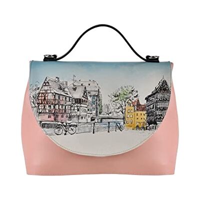 DOGO Femme Cuir Vegan Vert Fait Main et Mode Sac à Main Bloom Baby Bloom Motif DOGO Femme Cuir Vegan Vert Fait Main et Mode Sac à Main Bloom Baby Bloom Motif