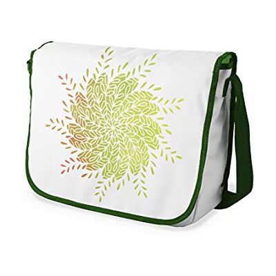 Bonamaison Digitaal bedrukte Messenger schooltas met kaki riem voor studenten, crossbody tas, koerierstas, schoudertas voor kinderen, meisjes, jongens, maat: 29x36 cm Bonamaison Digitaal bedrukte Messenger schooltas met kaki riem voor studenten, crossbody tas, koerierstas, schoudertas voor kinderen, meisjes, jongens, maat: 29x36 cm