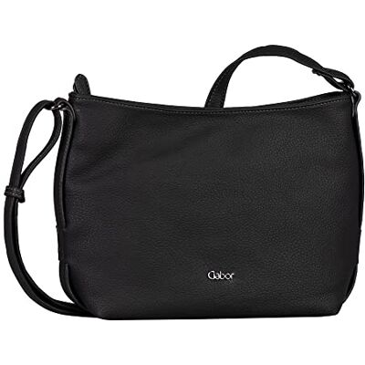 Gabor bags Malu schoudertas voor dames, crossbody bag, middelgroot, zwart, 26x8,5x21, 002084 Gabor bags Malu schoudertas voor dames, crossbody bag, middelgroot, zwart, 26x8,5x21, 002084