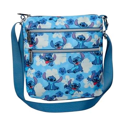 Loungefly Disney Stitch Passport Crossbody Reistas Handtas, Multicolor Loungefly Disney Stitch Passport Crossbody Reistas Handtas, Multicolor