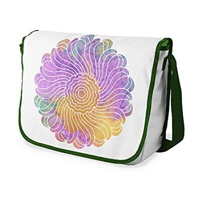 Bonamaison Digitaal bedrukte Messenger schooltas met kaki riem voor studenten, crossbody tas, koerierstas, schoudertas voor kinderen, meisjes, jongens, maat: 29x36 cm Bonamaison Digitaal bedrukte Messenger schooltas met kaki riem voor studenten, crossbody tas, koerierstas, schoudertas voor kinderen, meisjes, jongens, maat: 29x36 cm