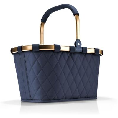 reisenthel Carrybag Frame rhombus midnight gold – stabiele boodschappenmand met veel opbergruimte en praktische binnenzak – elegant en waterafstotend design reisenthel Carrybag Frame rhombus midnight gold – stabiele boodschappenmand met veel opbergruimte en praktische binnenzak – elegant en waterafstotend design
