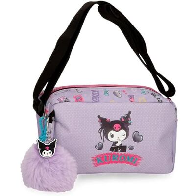 Pepe Jeans Sanrio Kuromi Retropop Schoudertas Paars 19.5x11.5x7.5 cm Polyester Pepe Jeans Sanrio Kuromi Retropop Schoudertas Paars 19.5x11.5x7.5 cm Polyester
