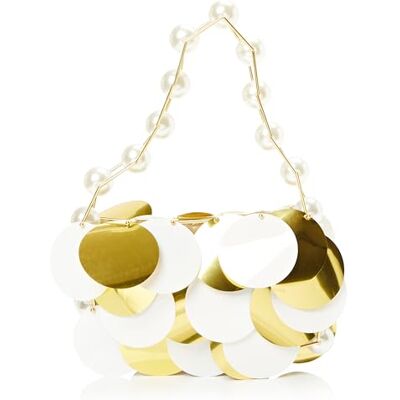 myMo at night Dames handtas tas clutch, Goud meerkleurig, Eén Maat myMo at night Dames handtas tas clutch, Goud meerkleurig, Eén Maat