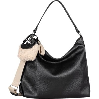 TOM TAILOR schoudertas Fania Hobo Bag Black zwart TOM TAILOR schoudertas Fania Hobo Bag Black zwart