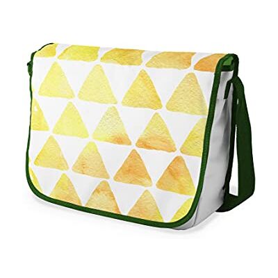 Bonamaison Digitaal bedrukte Messenger schooltas met kaki riem voor studenten, crossbody tas, koerierstas, schoudertas voor kinderen, meisjes, jongens, maat: 29x36 cm Bonamaison Digitaal bedrukte Messenger schooltas met kaki riem voor studenten, crossbody tas, koerierstas, schoudertas voor kinderen, meisjes, jongens, maat: 29x36 cm