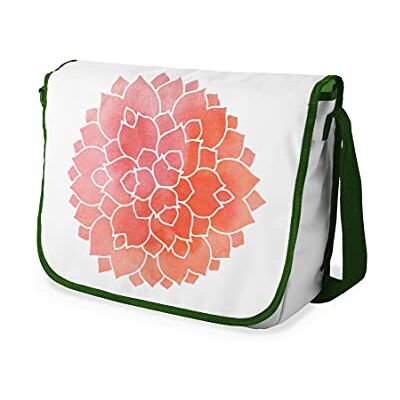 Bonamaison Digitaal bedrukte Messenger schooltas met kaki riem voor studenten, crossbody tas, koerierstas, schoudertas voor kinderen, meisjes, jongens, maat: 29x36 cm Bonamaison Digitaal bedrukte Messenger schooltas met kaki riem voor studenten, crossbody tas, koerierstas, schoudertas voor kinderen, meisjes, jongens, maat: 29x36 cm