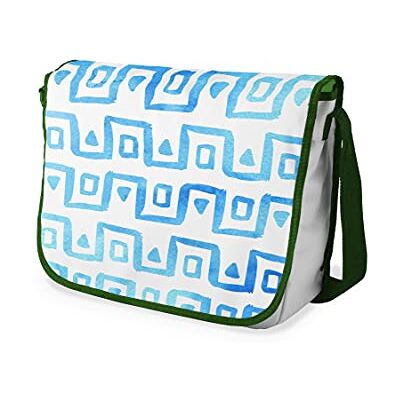 Bonamaison Digitaal bedrukte Messenger schooltas met kaki riem voor studenten, crossbody tas, koerierstas, schoudertas voor kinderen, meisjes, jongens, maat: 29x36 cm Bonamaison Digitaal bedrukte Messenger schooltas met kaki riem voor studenten, crossbody tas, koerierstas, schoudertas voor kinderen, meisjes, jongens, maat: 29x36 cm
