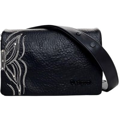 Desigual , Bag_GOODALL DorTMund Flap Women's, Zwart Desigual , Bag_GOODALL DorTMund Flap Women's, Zwart