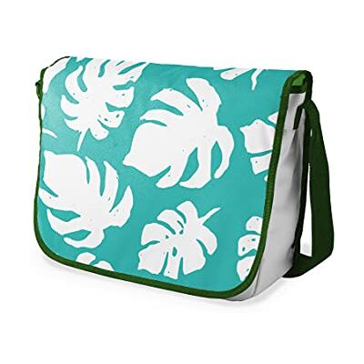 Bonamaison Digitaal bedrukte Messenger schooltas met kaki riem voor studenten, crossbody tas, koerierstas, schoudertas voor kinderen, meisjes, jongens, maat: 29x36 cm Bonamaison Digitaal bedrukte Messenger schooltas met kaki riem voor studenten, crossbody tas, koerierstas, schoudertas voor kinderen, meisjes, jongens, maat: 29x36 cm