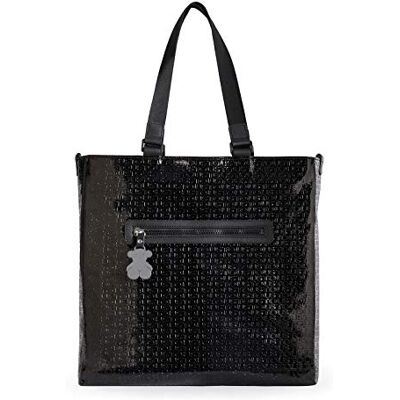 TOUS Tiona Lindsay Dames Totes tas, Zwart (195890165), 34x34x8 centimeter (B x H x L), Zwart (Zwart 195890165), 34x34x8 centimeters (W x H x L) TOUS Tiona Lindsay Dames Totes tas, Zwart (195890165), 34x34x8 centimeter (B x H x L), Zwart (Zwart 195890165), 34x34x8 centimeters (W x H x L)