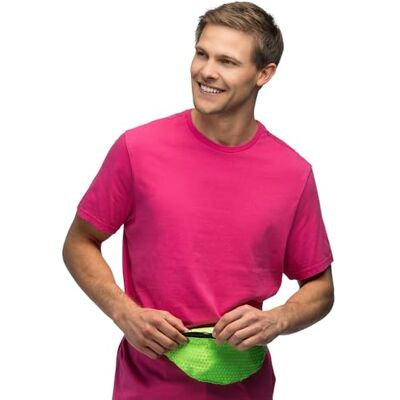 Boland Retro heuptas in neonkleuren, tas voor 90s themafeesten, fanny pack ideaal voor festivals, carnaval en het dagelijks leven Boland Retro heuptas in neonkleuren, tas voor 90s themafeesten, fanny pack ideaal voor festivals, carnaval en het dagelijks leven