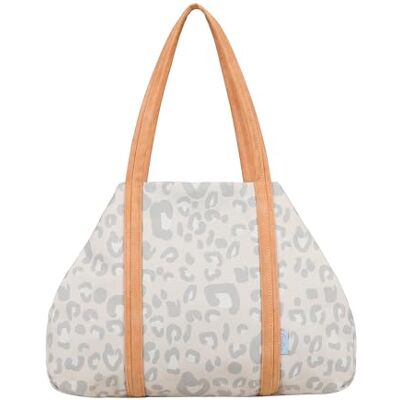 Fritzi aus Preussen Fritzi Simply Shopper Leo Sand damestas shopper handtas canvas tas luipaardprint ritssluiting ruime schoudertas boodschappentas citytas vrijetijdstas voor festival reizen 29 x 44 x 16 cm, Beige Fritzi aus Preussen Fritzi Simply Shopper Leo Sand damestas shopper handtas canvas tas luipaardprint ritssluiting ruime schoudertas boodschappentas citytas vrijetijdstas voor festival reizen 29 x 44 x 16 cm, Beige