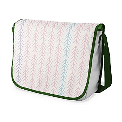 Bonamaison Digitaal bedrukte Messenger schooltas met kaki riem voor studenten, crossbody tas, koerierstas, schoudertas voor kinderen, meisjes, jongens, maat: 29x36 cm Bonamaison Digitaal bedrukte Messenger schooltas met kaki riem voor studenten, crossbody tas, koerierstas, schoudertas voor kinderen, meisjes, jongens, maat: 29x36 cm