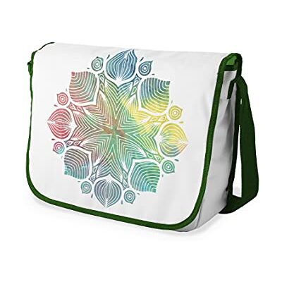 Bonamaison Digitaal bedrukte Messenger schooltas met kaki riem voor studenten, crossbody tas, koerierstas, schoudertas voor kinderen, meisjes, jongens, maat: 29x36 cm Bonamaison Digitaal bedrukte Messenger schooltas met kaki riem voor studenten, crossbody tas, koerierstas, schoudertas voor kinderen, meisjes, jongens, maat: 29x36 cm