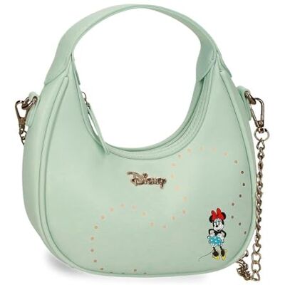 Disney Joumma Luxe Minnie Kleine Schoudertas Turquoise Groen 19.5x10x6.5 cm PU en Polyester Disney Joumma Luxe Minnie Kleine Schoudertas Turquoise Groen 19.5x10x6.5 cm PU en Polyester