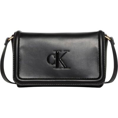 Calvin Dames RAISED CK FLAP CROSSBODY LV04F1027G Crossover, zwart (zwart), één maat, Zwart (zwart), Eén maat Calvin Dames RAISED CK FLAP CROSSBODY LV04F1027G Crossover, zwart (zwart), één maat, Zwart (zwart), Eén maat