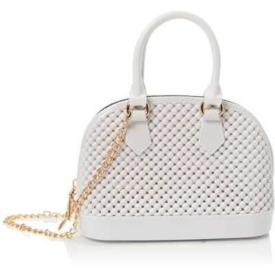 FELIPA Dames handtas in schelpvorm clutch, wit, wit, Eén Maat FELIPA Dames handtas in schelpvorm clutch, wit, wit, Eén Maat