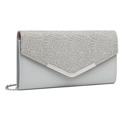 Miss Lulu Clutch voor dames, elegante envelop, avondtas met ketting, hoogwaardige handtas voor bruiloft, feest en afstudeerbal Miss Lulu Clutch voor dames, elegante envelop, avondtas met ketting, hoogwaardige handtas voor bruiloft, feest en afstudeerbal