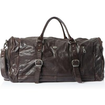 TALOON Women's Weekender van leer, donkerbruin, donkerbruin TALOON Women's Weekender van leer, donkerbruin, donkerbruin